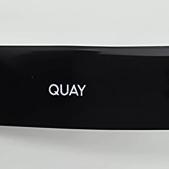 Quay Australia Mad Cute Black Frame Polarized Gradient Lens Cat Eye Sunglasses